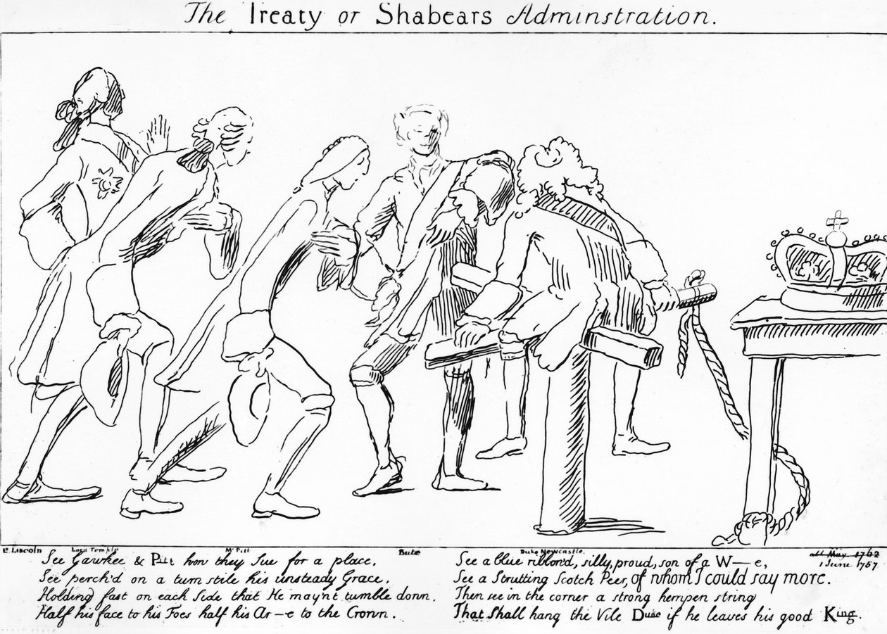 El tratado o la administración de Shabears, 1757 de English School