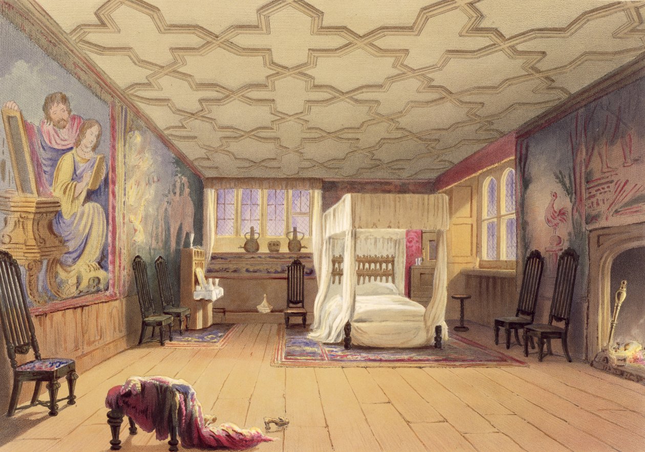 La Habitación Blanca, Casa Cotehele, c.1830-40 de English School