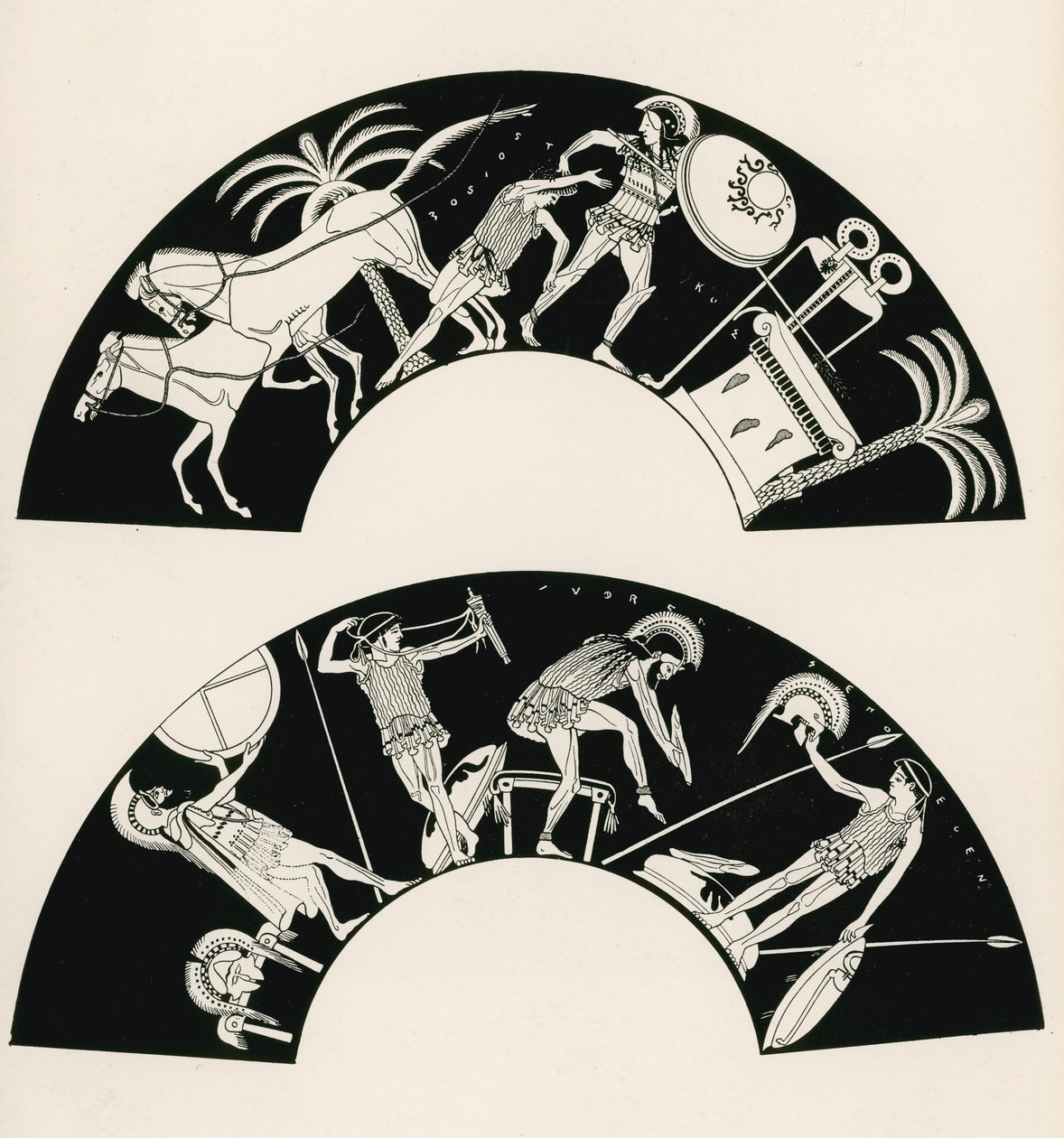 La muerte de Troilos (grabado) de English School