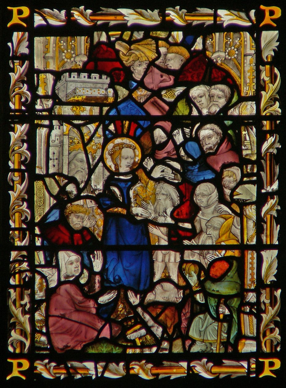 La ventana este que representa a Santa Isabel de Hungría de English School