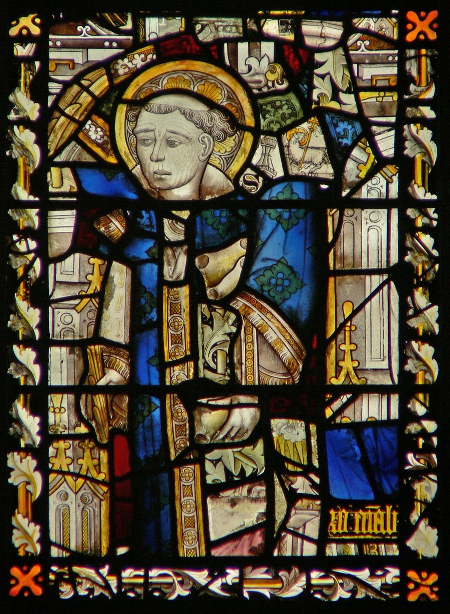La ventana este que representa un fragmentario San Esteban de English School