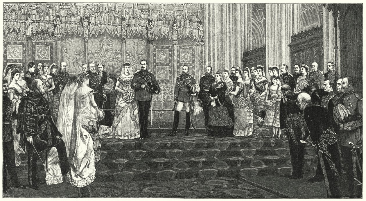 El matrimonio del duque de Albany (grabado) de English School