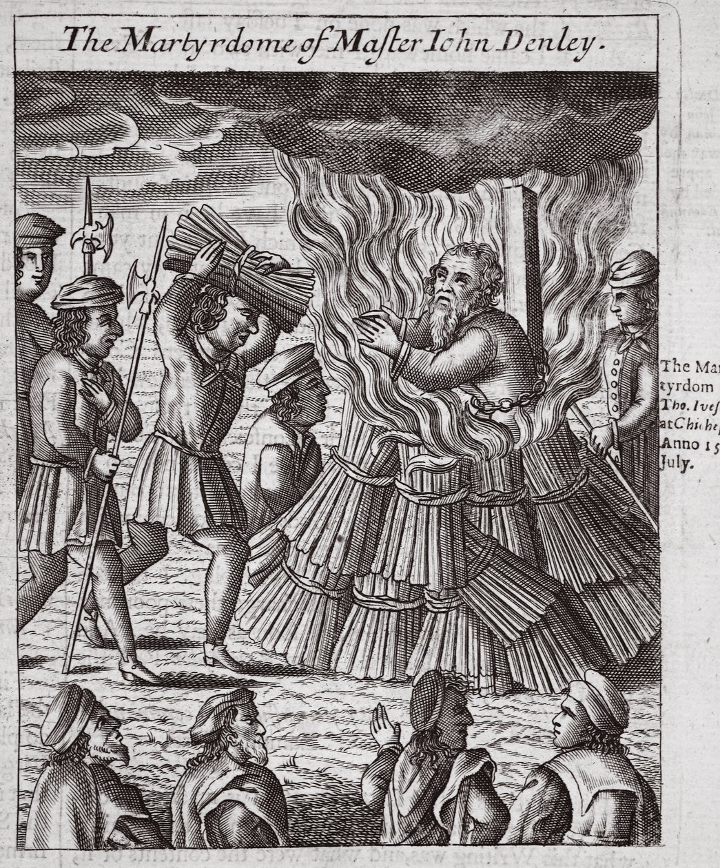 El martirio de maese John Denley, ilustración de 