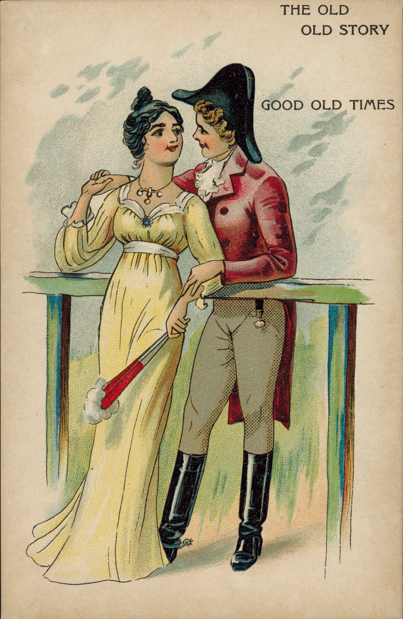 La vieja vieja historia, el amor en tiempos de la Regencia (cromolito) de English School