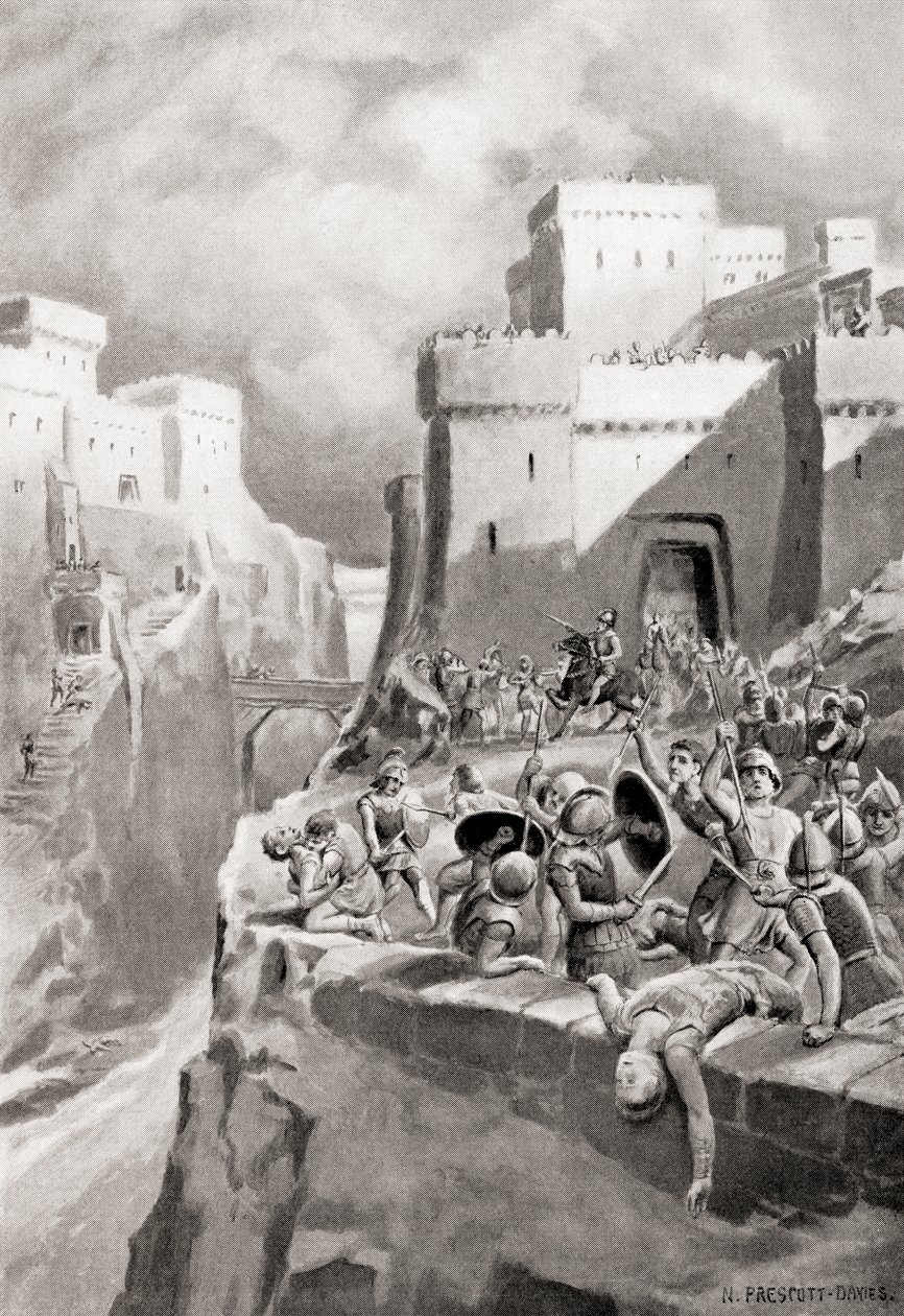 La revuelta de Megara contra Atenas, de la Historia de las Naciones de Hutchinson, pub.1915 de English School