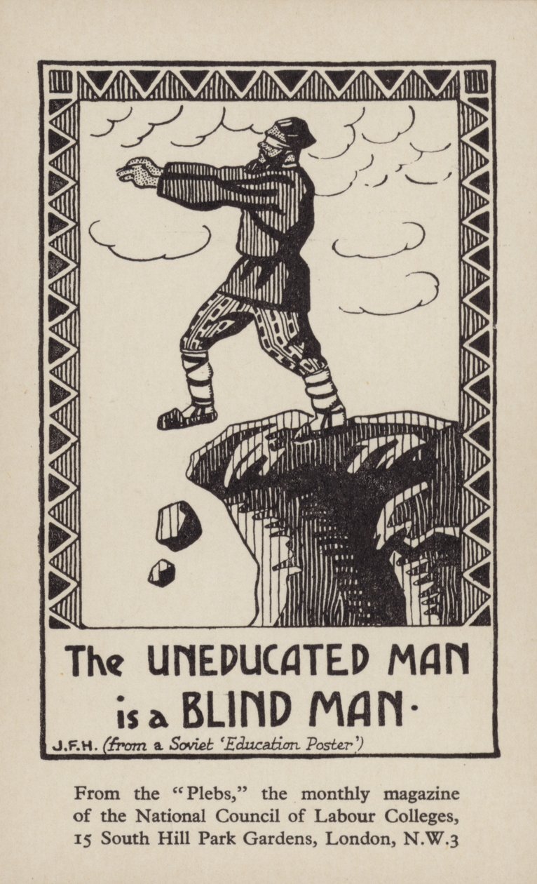 El hombre inculto es un ciego (lito) de English School