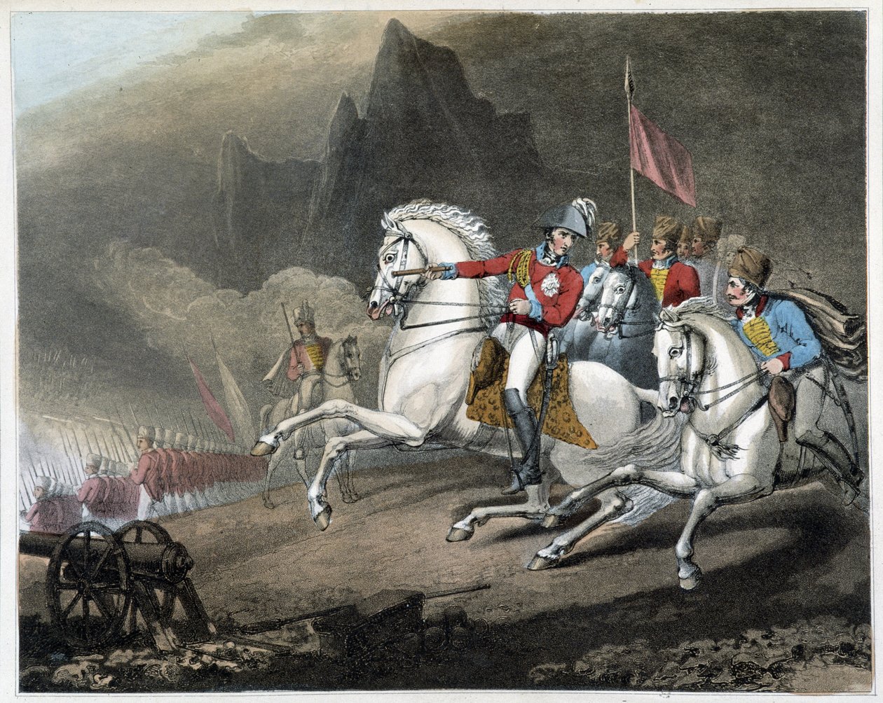 Las victorias del Duque de Wellington (de las placas de R. Westall), Londres, ed. Thomas Davidson de English School