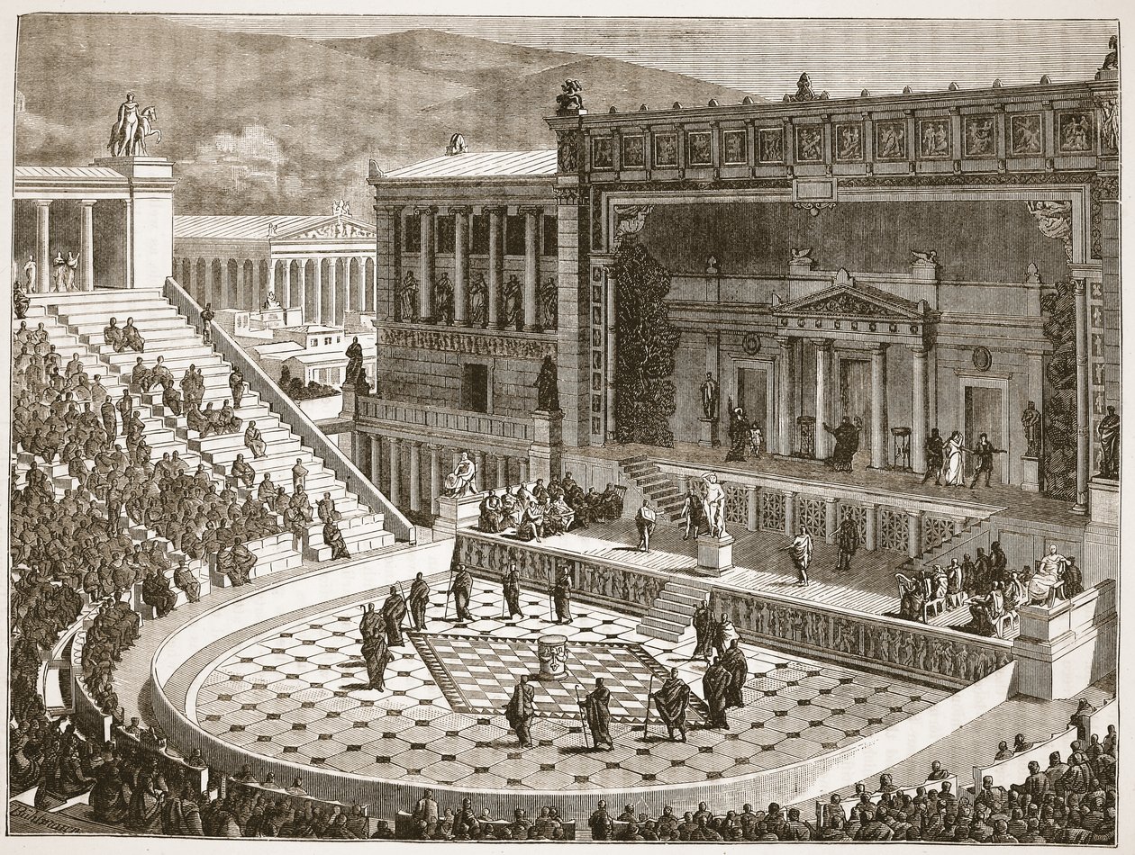 Teatro de Dionisio en Atenas de English School