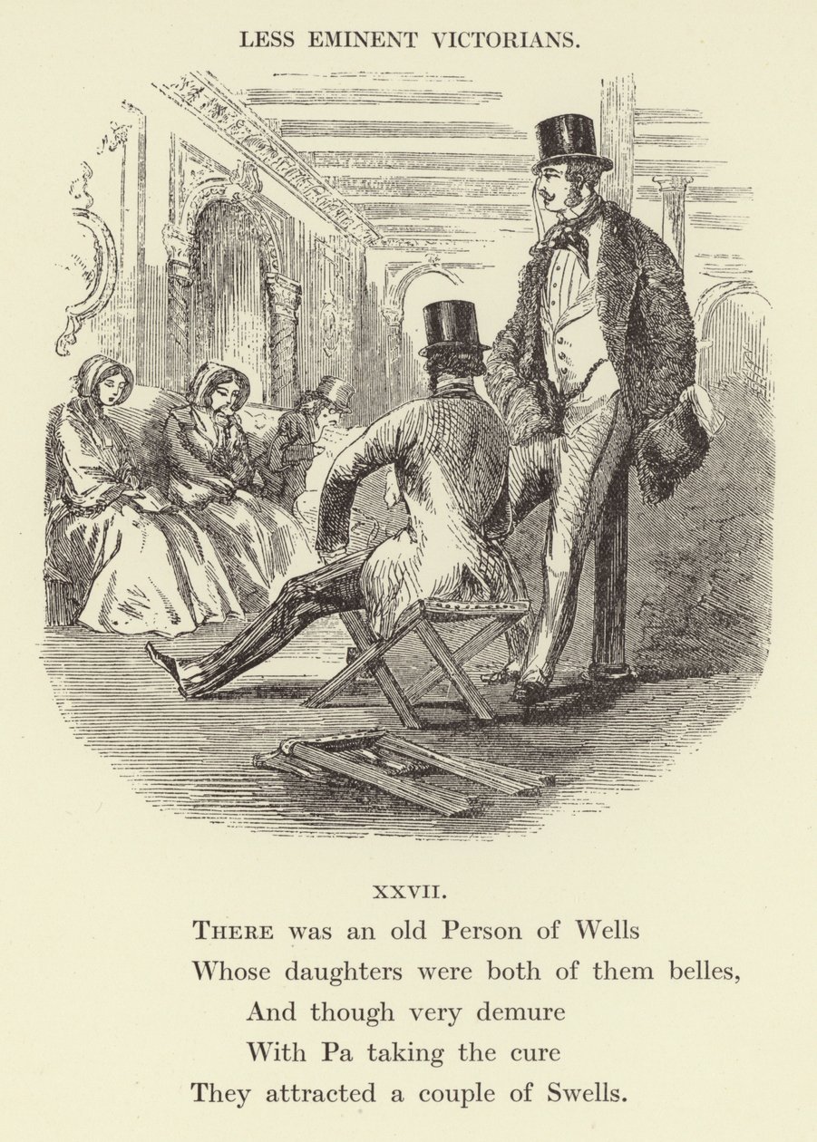 Había una vieja Persona de Wells (grabado) de English School