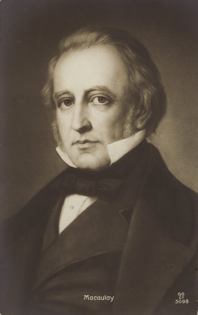 Thomas Babington Macaulay (1800-1859), político e historiador inglés (litografía) de English School