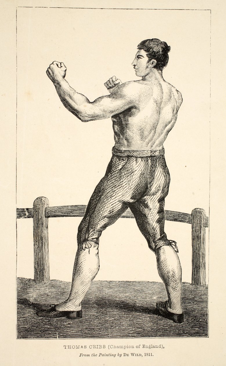 Thomas Cribb, Campeón de Inglaterra, del cuadro de De Wild de English School
