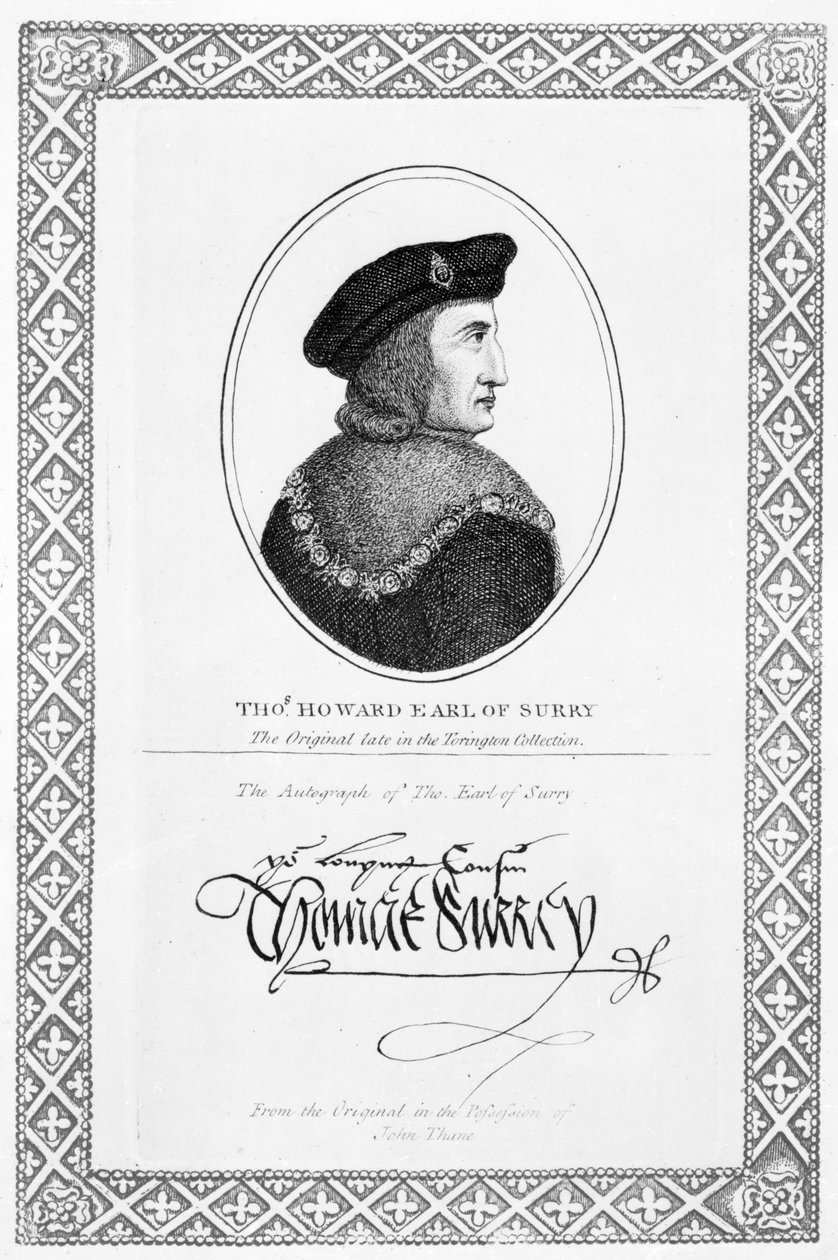 Thomas Howard, Conde de Surrey y 2º Duque de Norfolk de English School