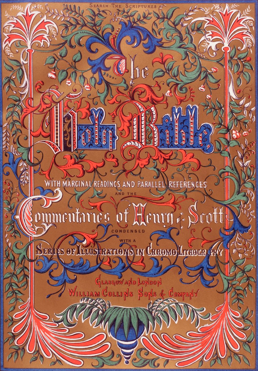 Página de título de La Santa Biblia de English School