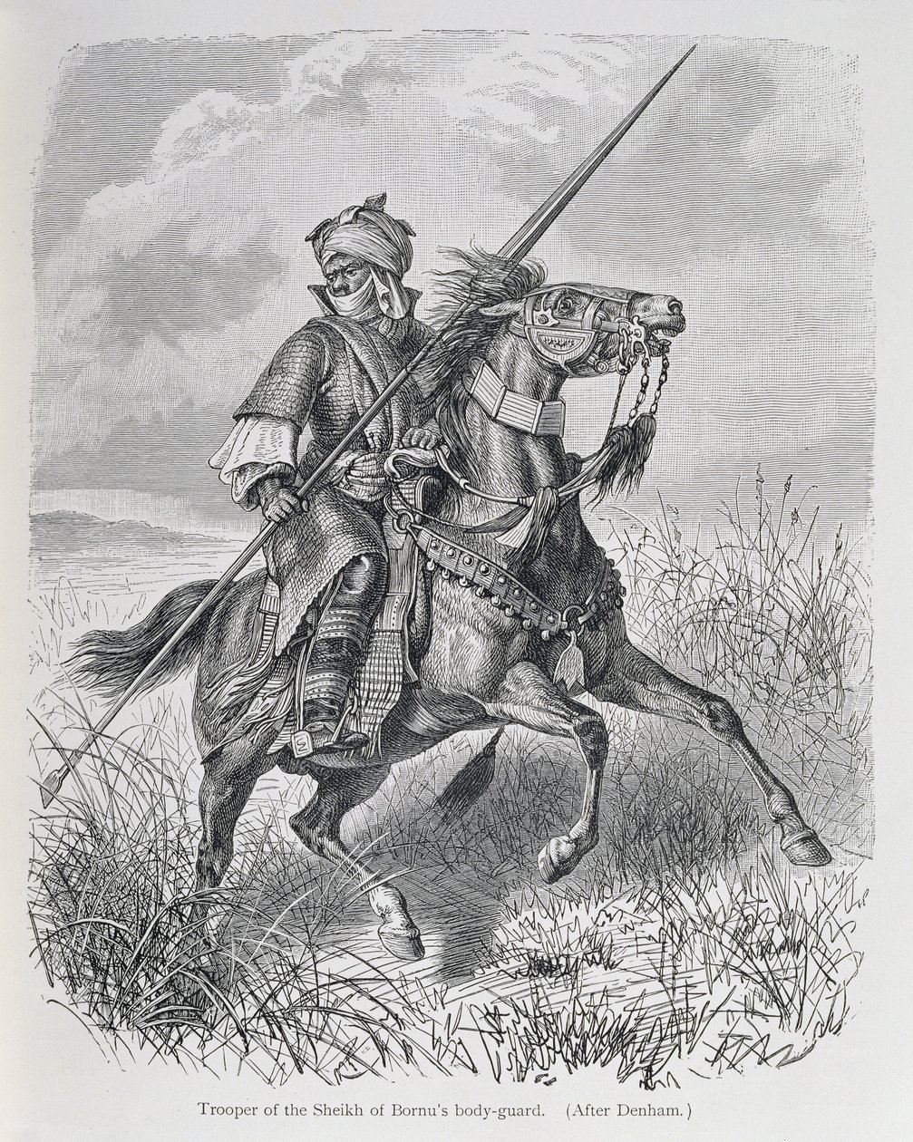Soldado de la guardia del cuerpo del jeque de Bornu, de 