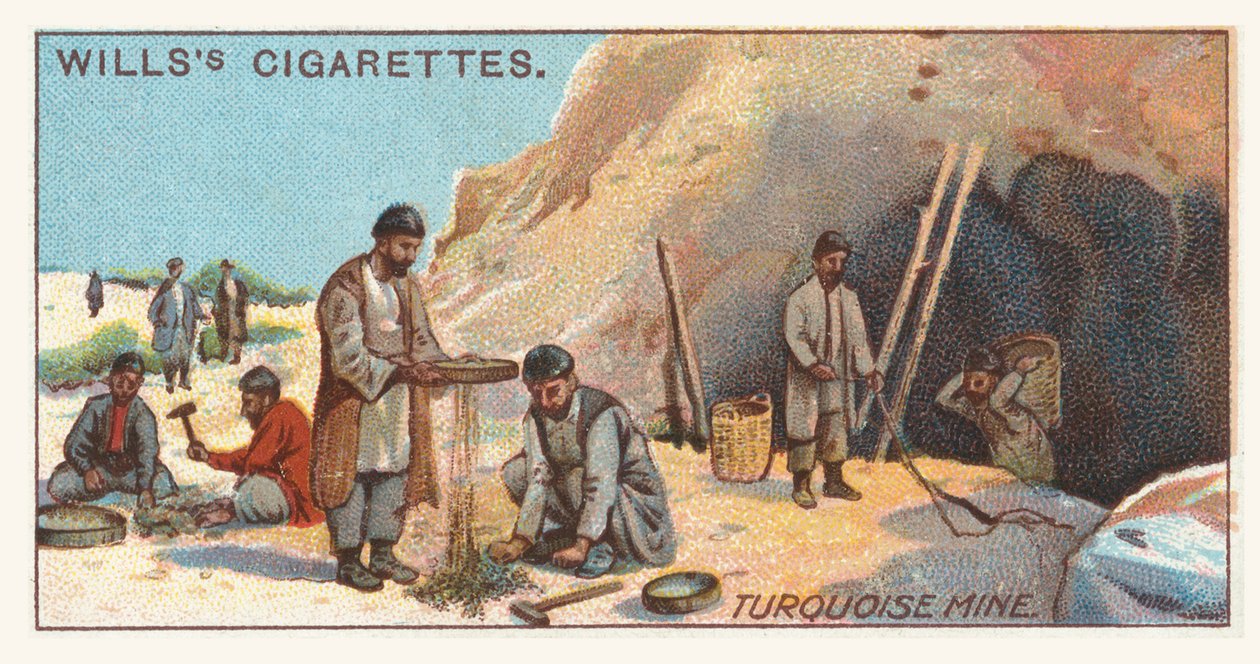 Mina de turquesa (cromolito) de English School