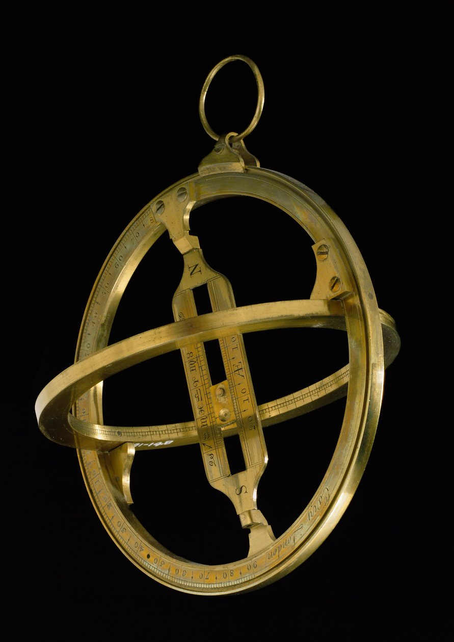Reloj de anillo equinoccial universal, c.1800 de English School