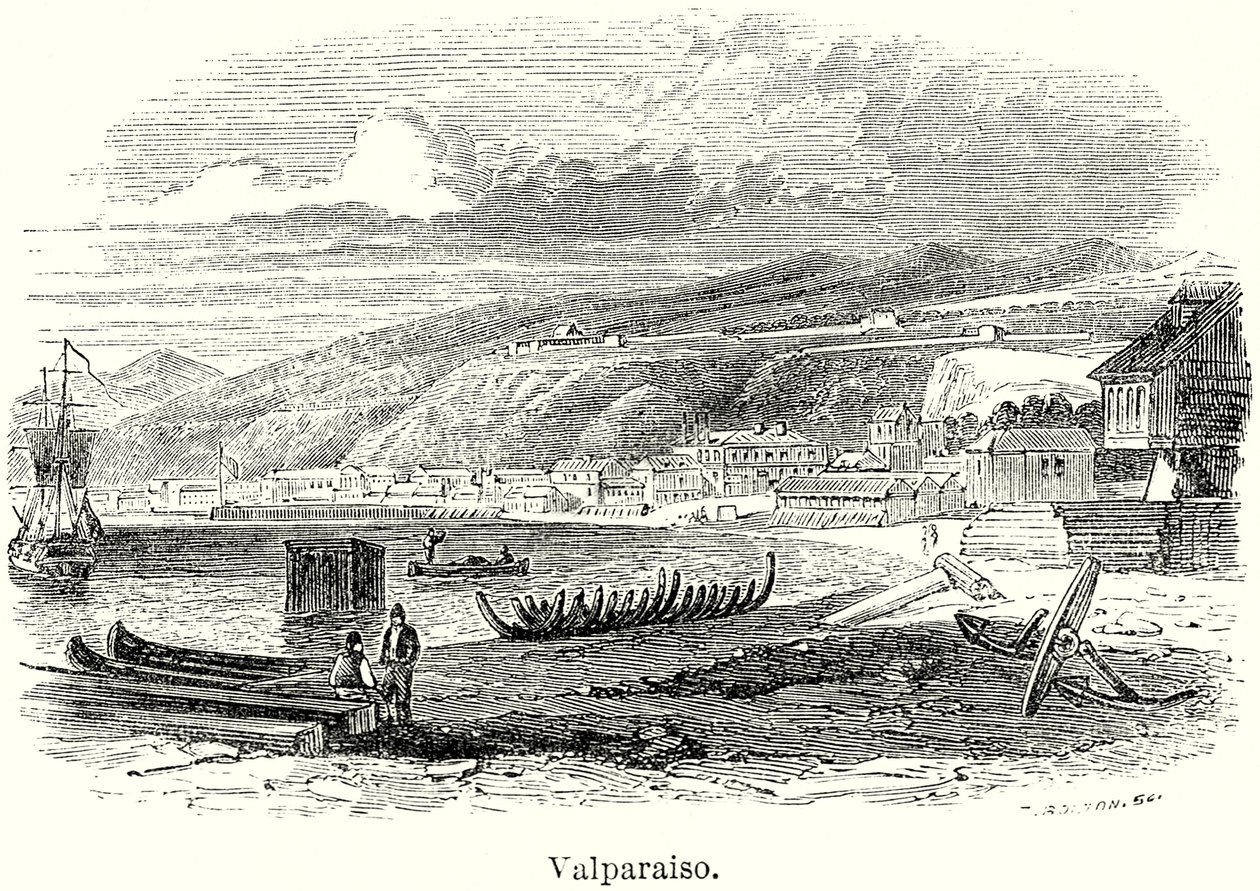 Valparaíso (grabado) de English School
