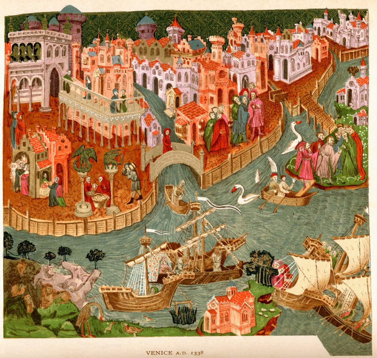 Venecia, 1338, después de un manuscrito en la Biblioteca Bodleiana, de 