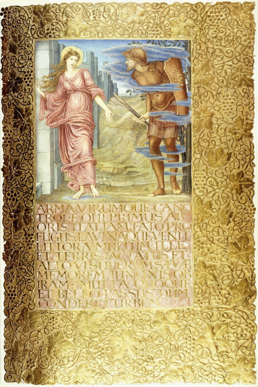 Venus y Eneas, 1874-c.1919 de English School