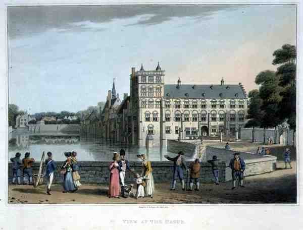 Vista en La Haya, publicado por Robert Bowyer (1758-1834) de English School