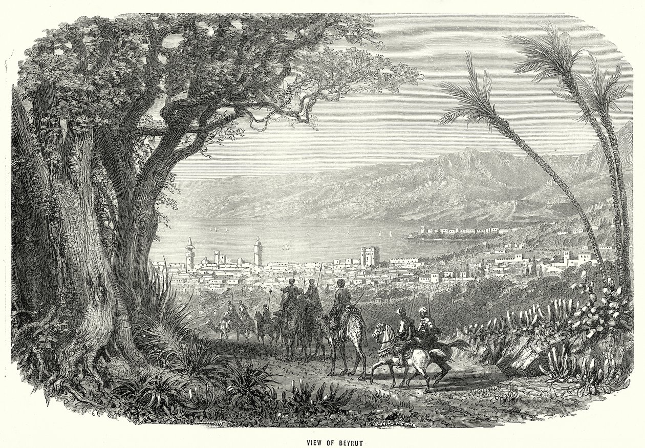 Vista de Beyrut (grabado) de English School