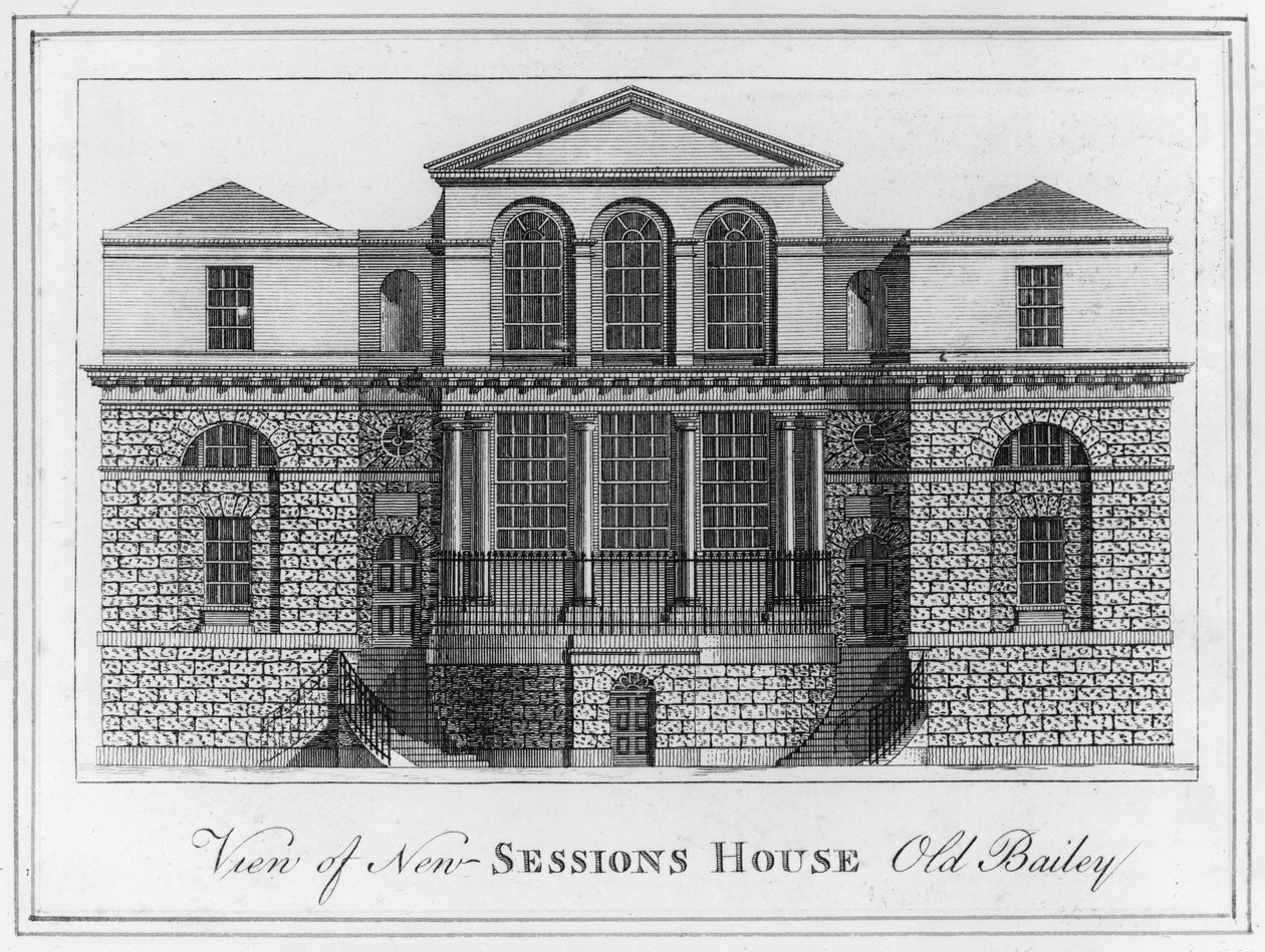 Vista de la Nueva Casa de Sesiones Old Bailey de English School