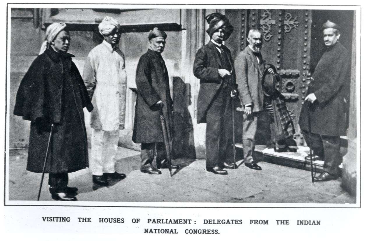 Visita a las Casas del Parlamento: Delegados del Congreso Nacional Indio, 1919 de English School