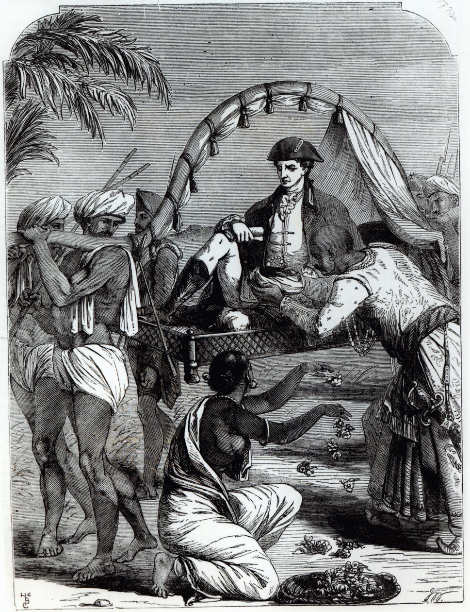 Warren Hastings (1732-1818) en India en 1784 de English School