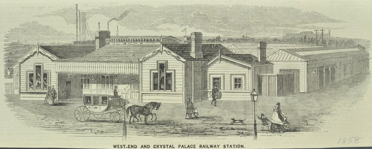 Estación de tren West End y Crystal Palace, Queenstown Road de English School