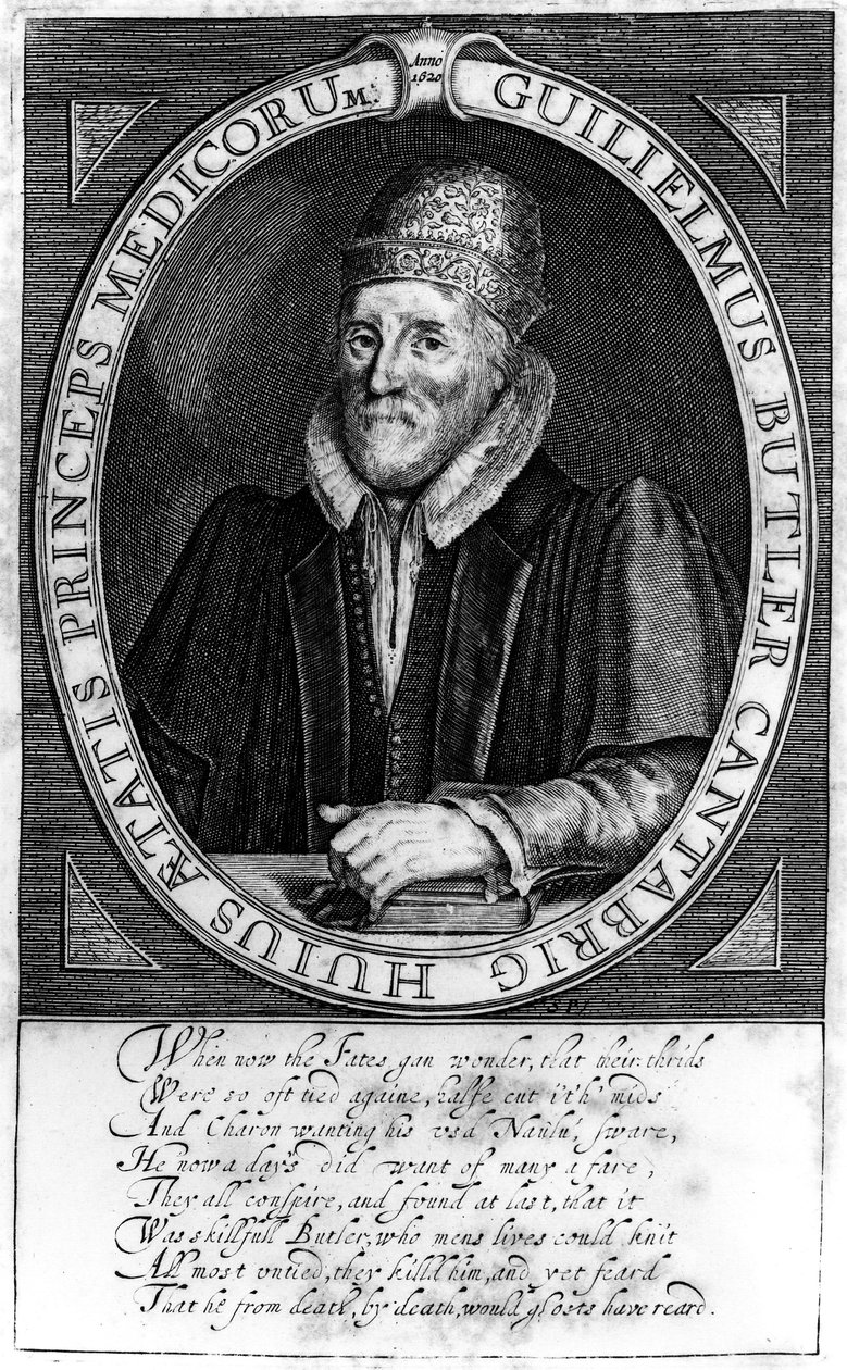 William Butler, después de un retrato original en Clare Hall, Cambridge, 1620 de English School