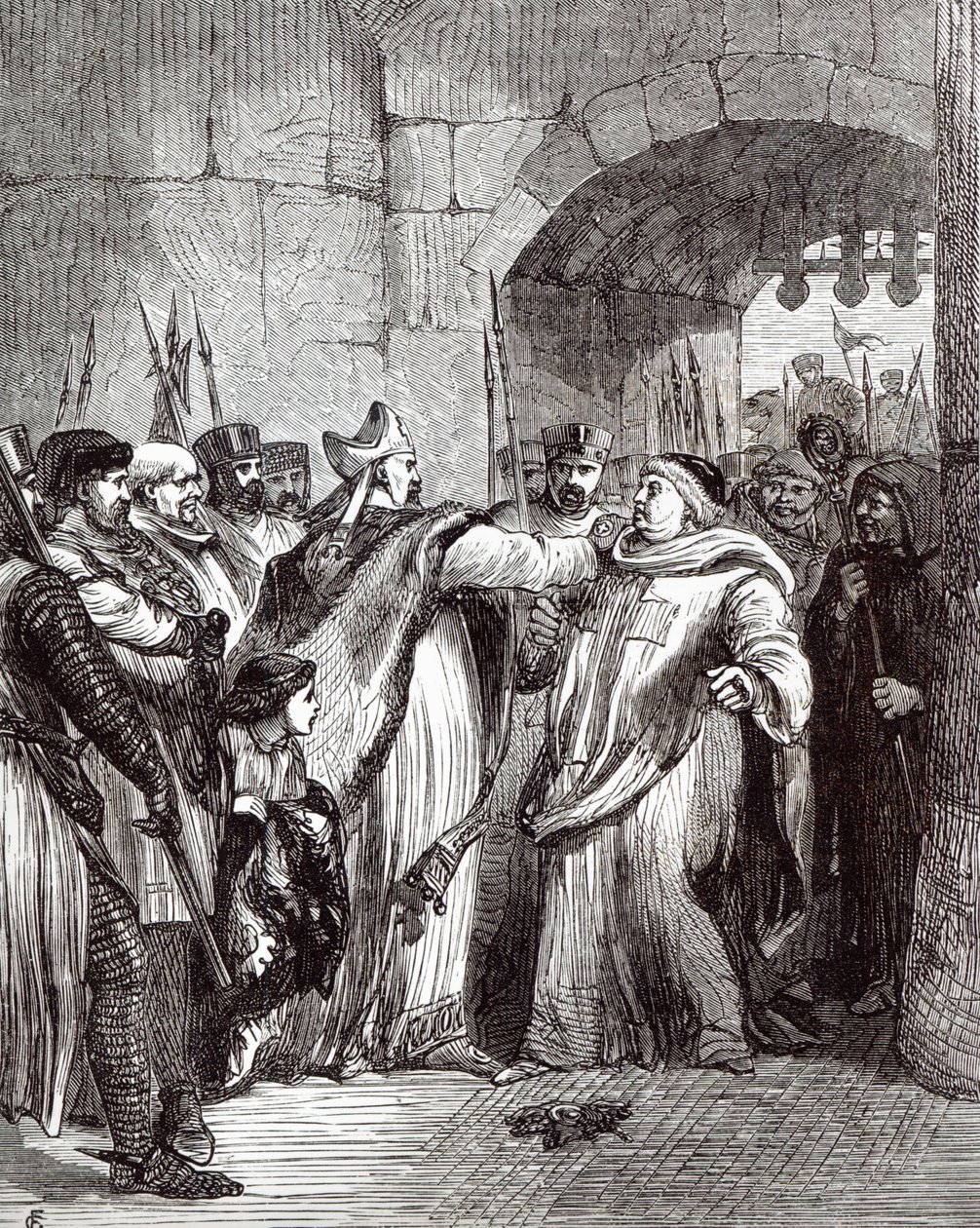 William Longchamp (m.1197) y Hugh de Pudsey (1125-95) de English School