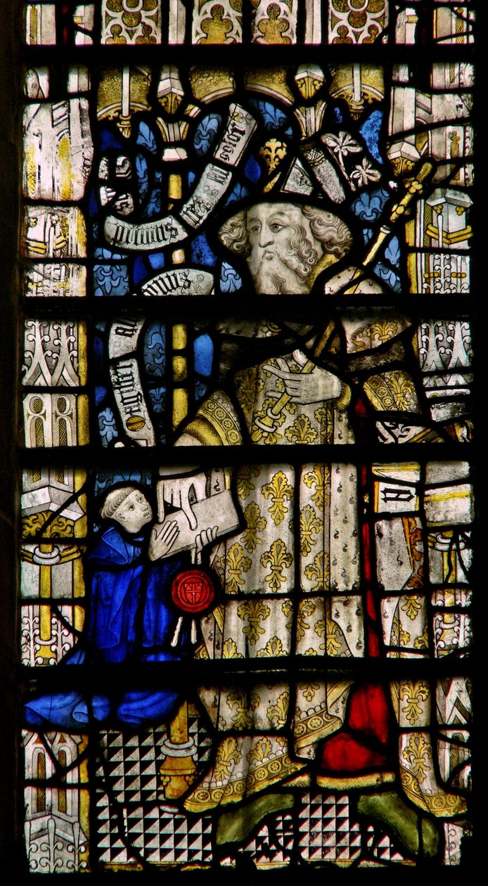 Ventana Clsty N3 que representa a Guillermo el Conquistador de English School
