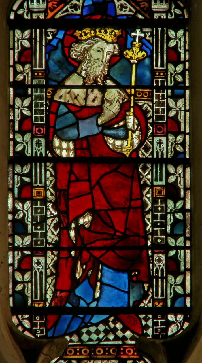 Ventana que representa a Eduardo el Confesor de English School