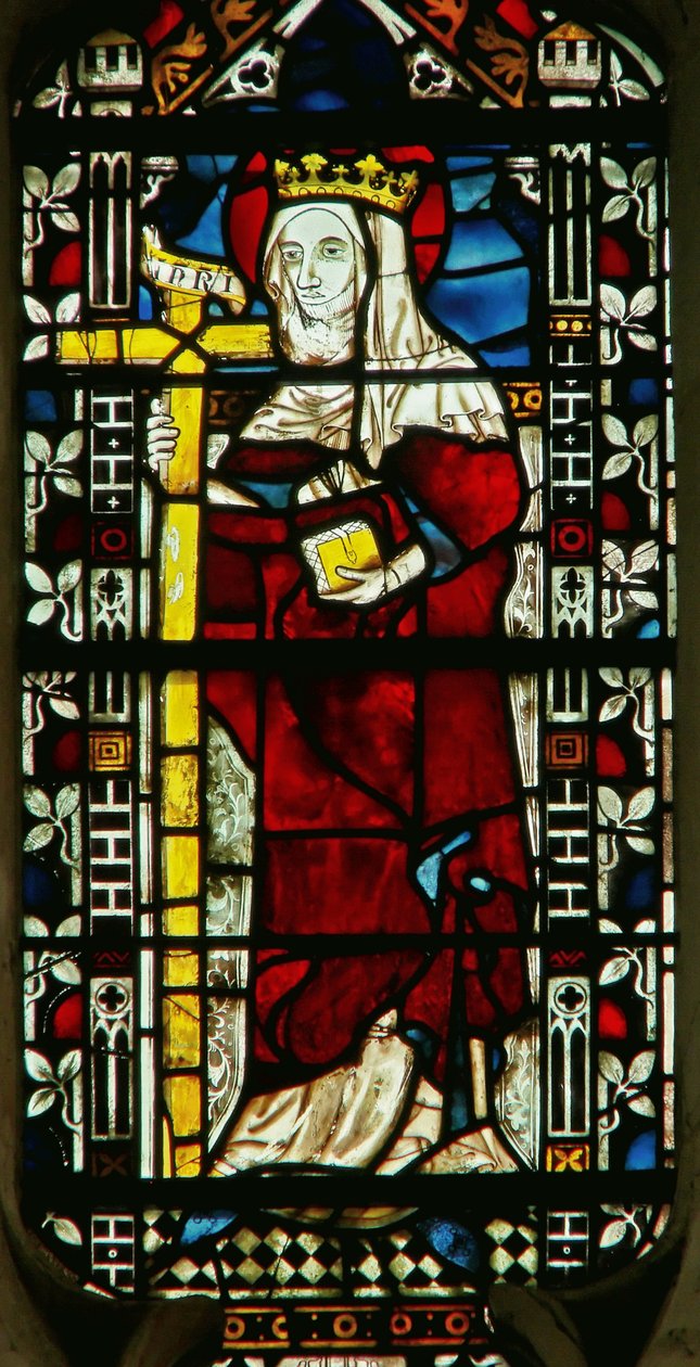 Ventana que representa a Santa Elena de English School