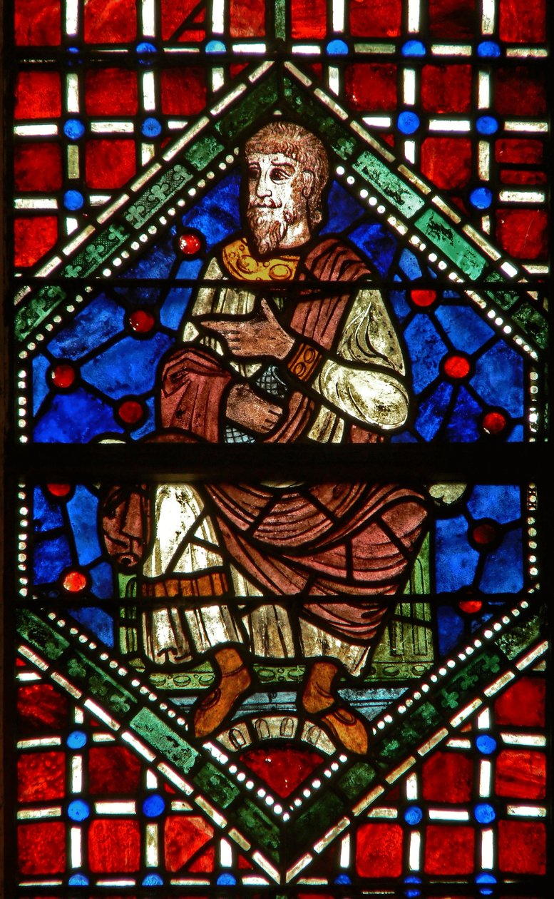 Ventana que representa una figura genealógica de English School