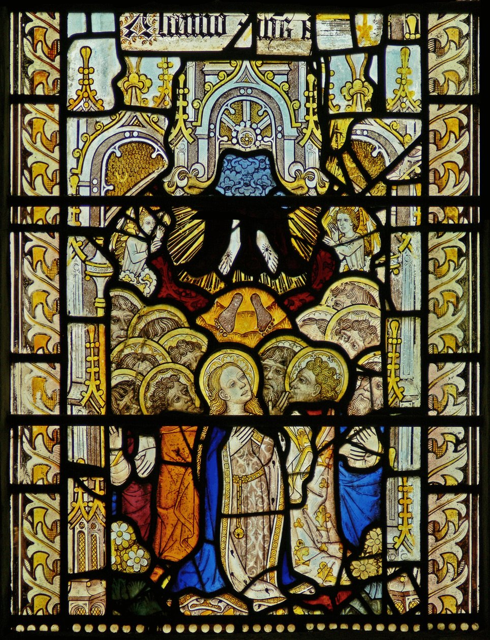Ventana que representa la Ascensión de English School