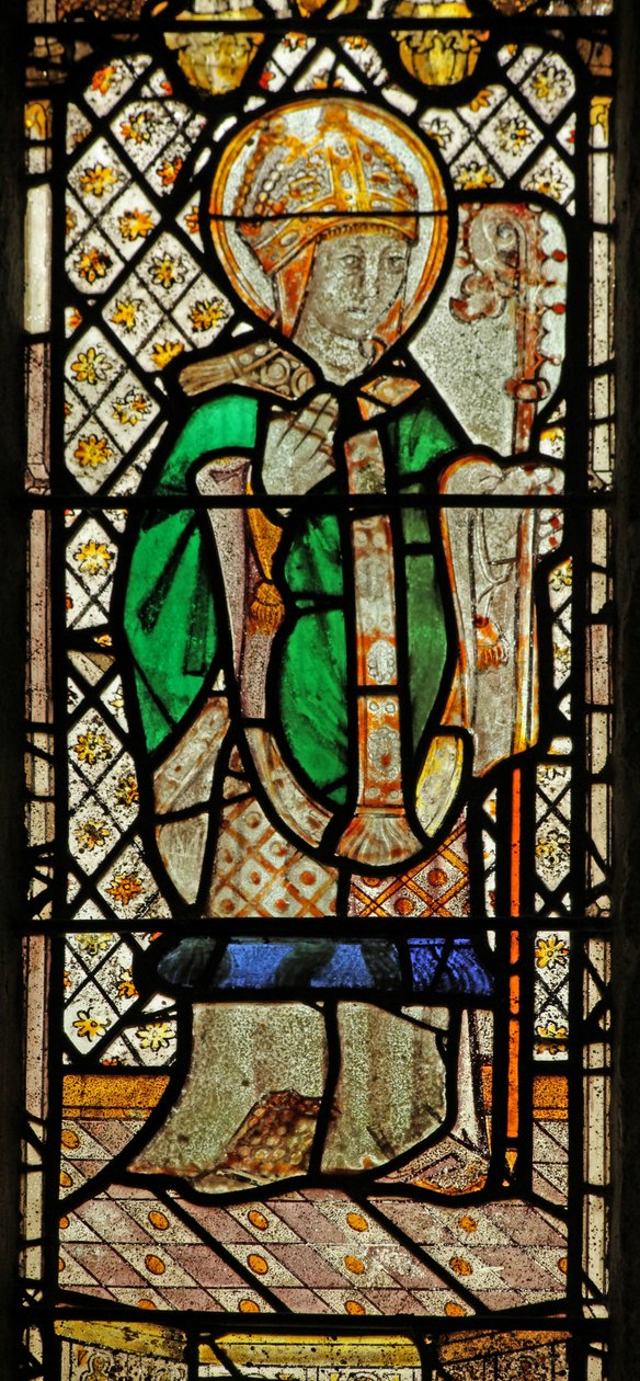 Ventana n4 que representa a San Patricio de English School