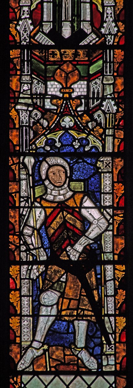 Ventana s4 que representa a Gilbert II de Clare de English School