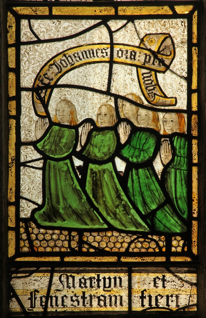 Ventana s4 que representa a los donantes - familia Martyn de English School