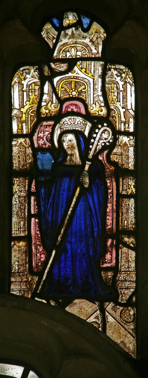 Ventana s7 que representa a Santa Etheldreda? de English School