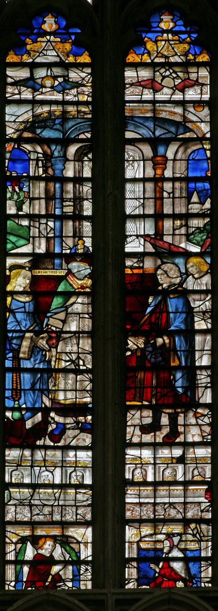 Ventana w2 que representa el Matrimonio de Tobías y Sara de English School