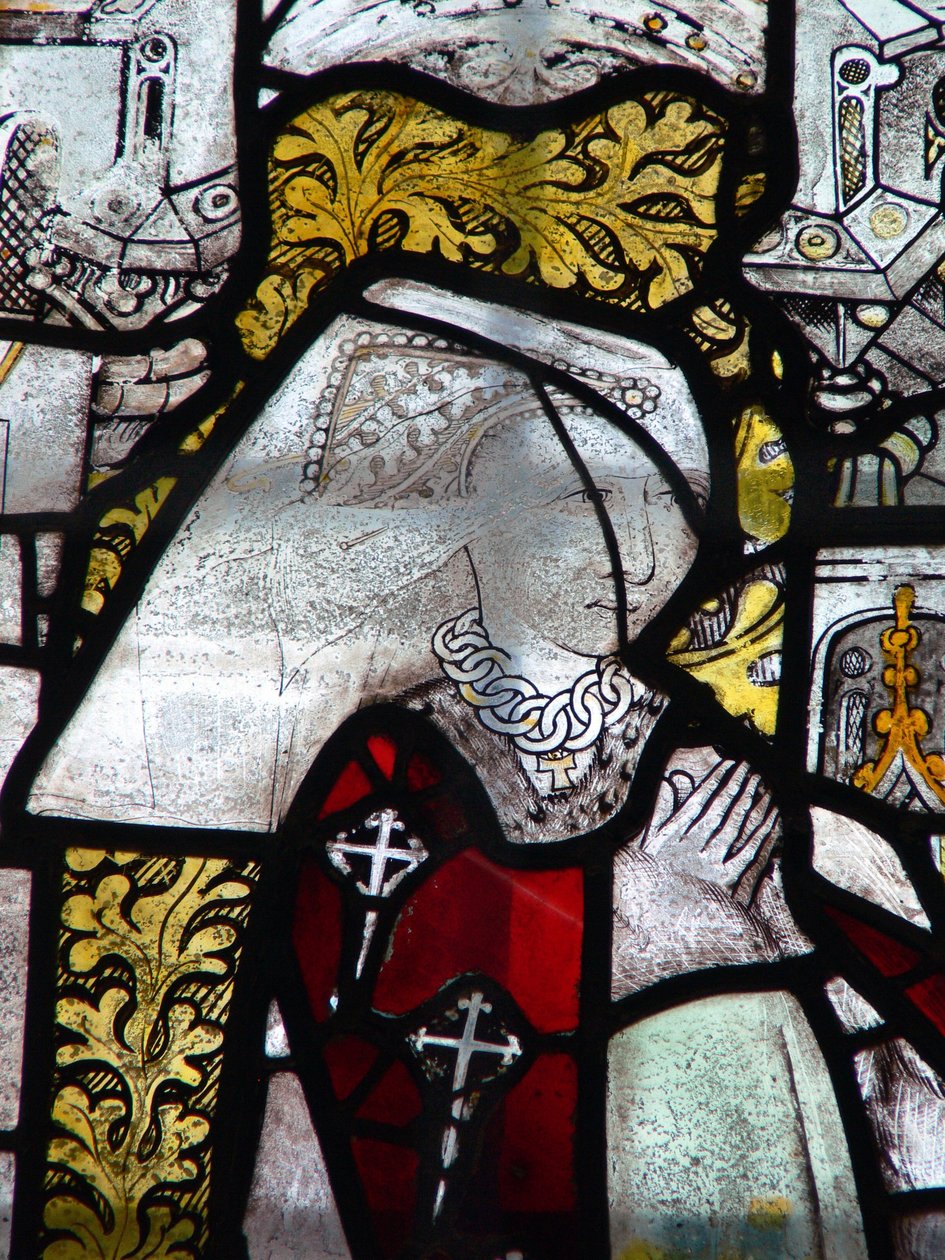 Ventana w3 representando a una donante - Lady Howard de English School