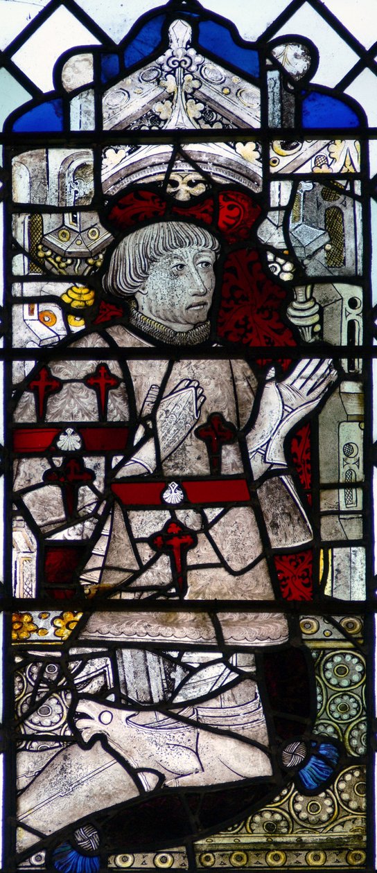 Ventana w6 que representa a un donante - Robert Crane de English School