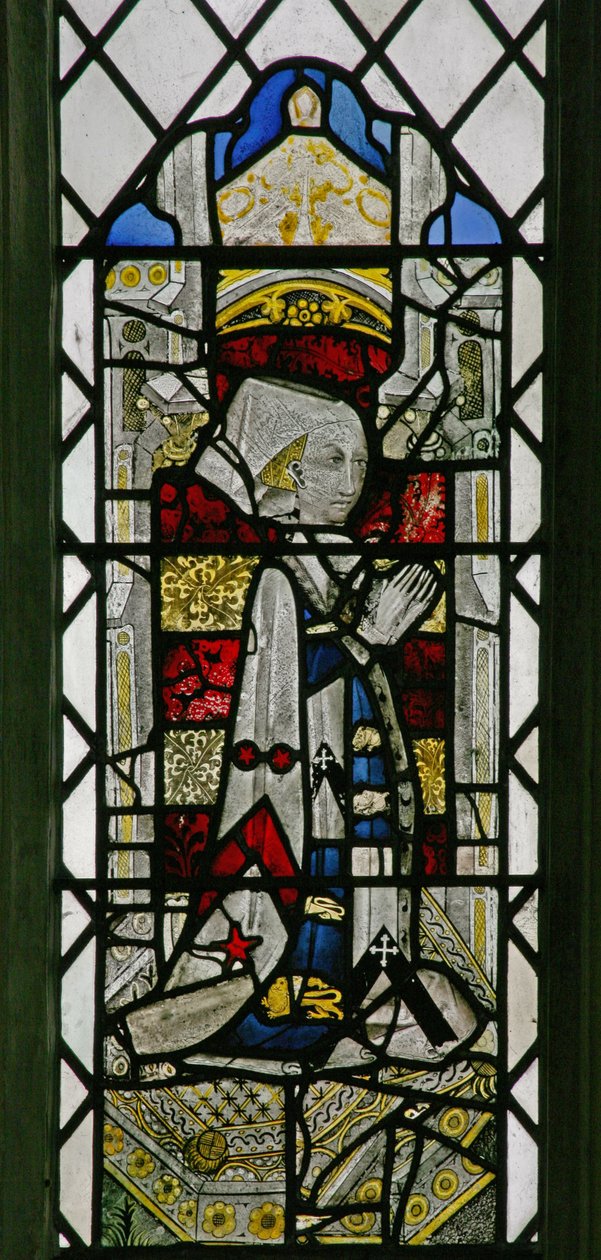 Ventana w7 que representa a un donante - Anne Denstone de English School
