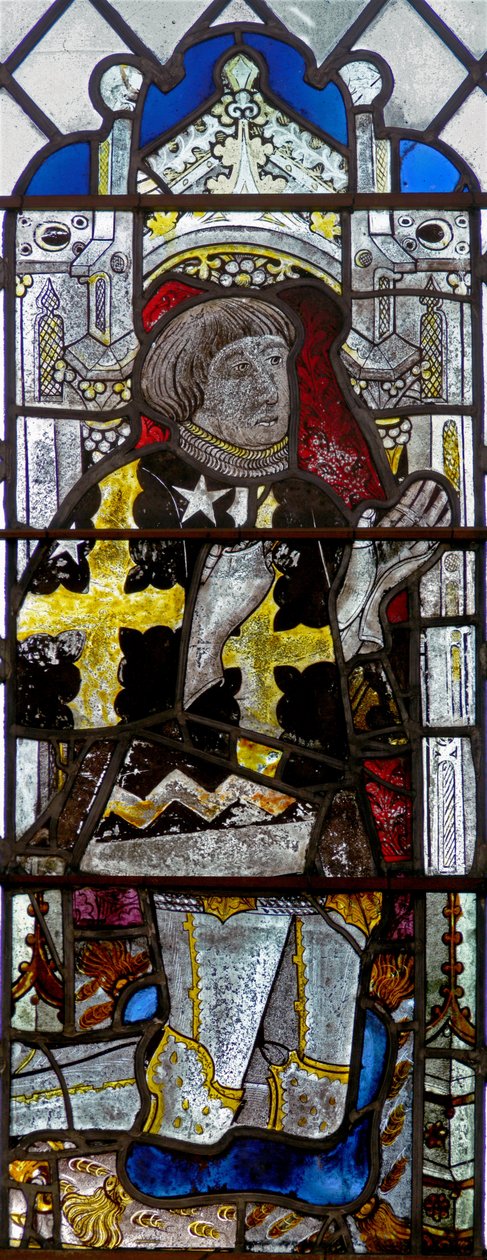 Ventana w8 que representa a un donante - Thomas Peyton de English School