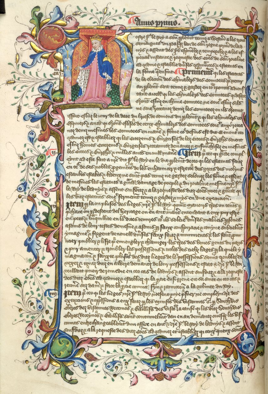 Yates Thompson 48, f.172v Inicial historiada 