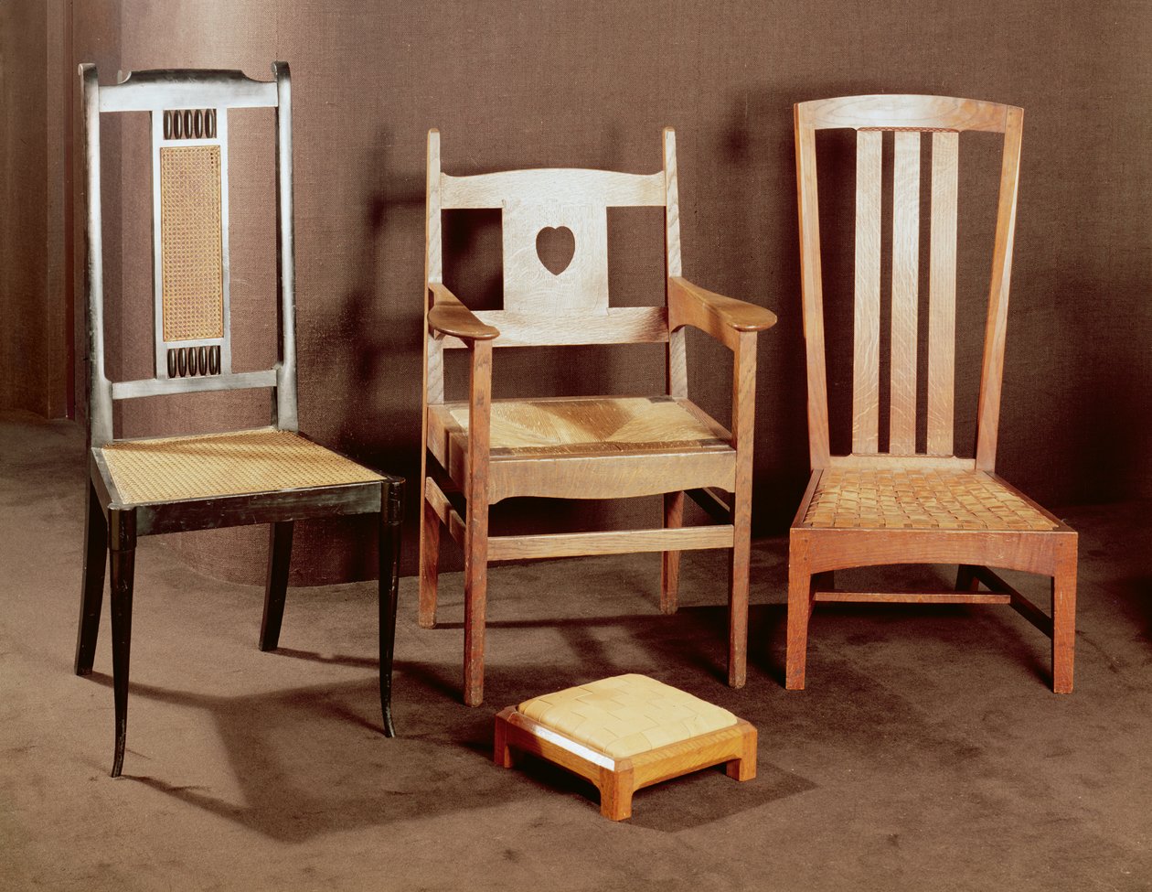Sillas de Arts and Crafts, c.1896-1925 de English School English School