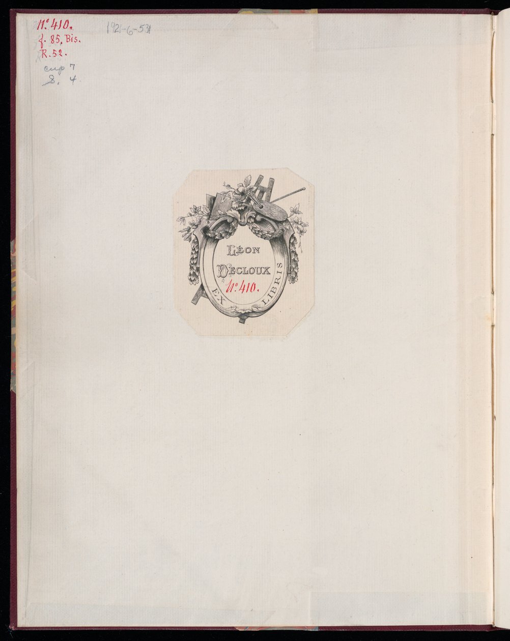 Álbum, Libro de trofeos de Francois Antoine Aveline