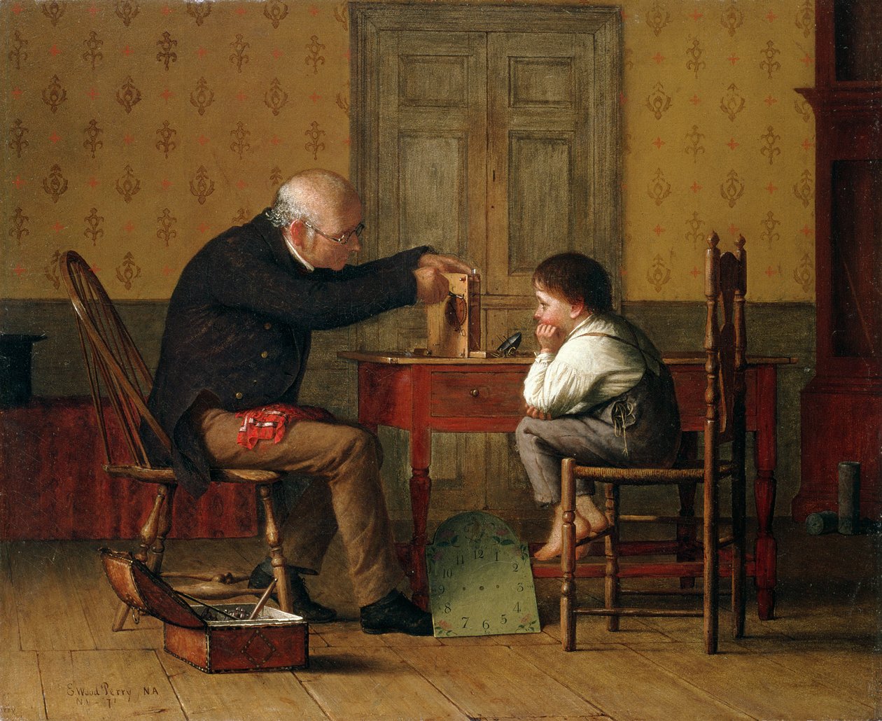 El doctor del reloj de Enoch Wood Perry