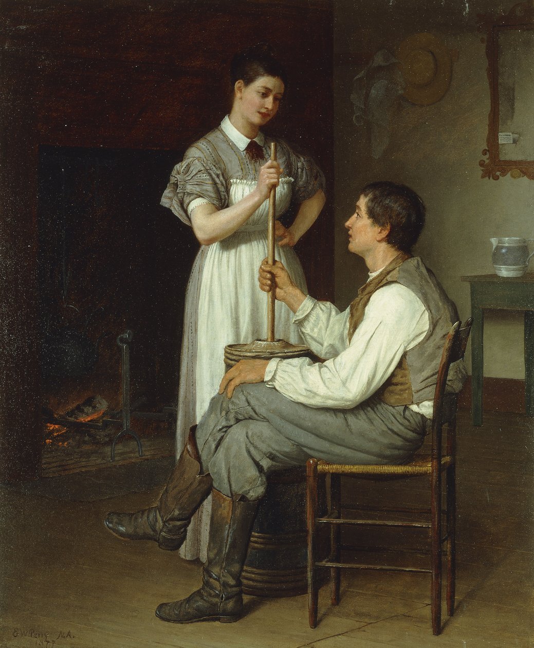 La mano amiga, 1877 de Enoch Wood Perry